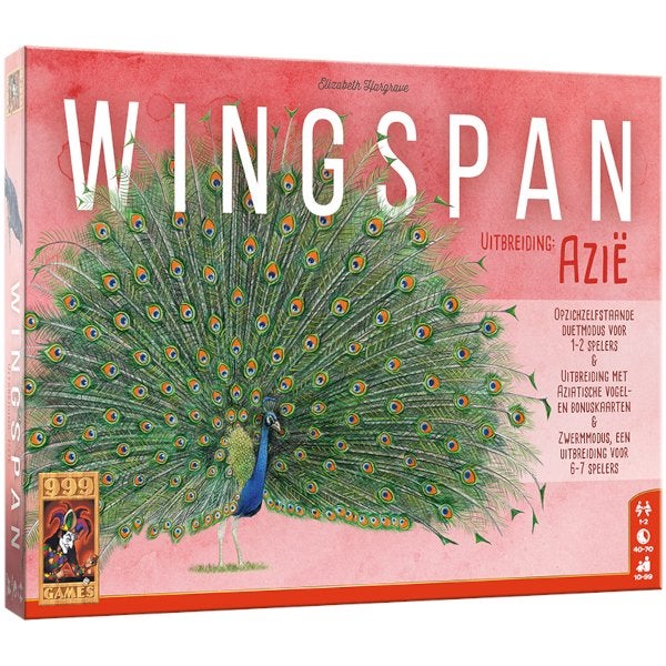 Wingspan Uitbreiding Azië 999 Games Bordspel Nieuw, 999 Games, Nieuw, Ophalen of Verzenden, Vijf spelers of meer