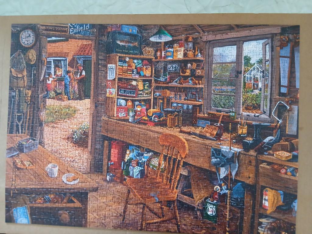 Legpuzzel 1000 stukjes., Ophalen, 500 t/m 1500 stukjes, Zo goed als nieuw