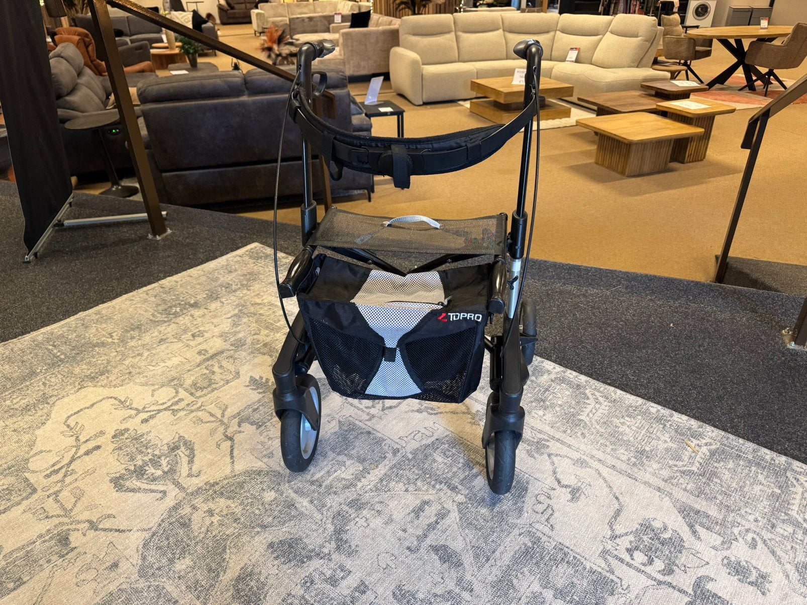 Rollator Topro Olympos incl rugsteun mt S 140-170 cm  150 kg, Zo goed als nieuw, Mwonenenslapen, Mwonenenslapen@ziggo.nl, Oliemolensingel 70