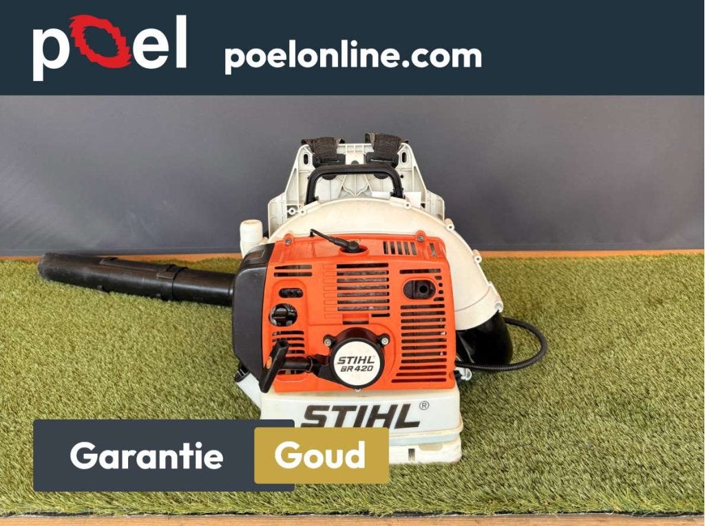 STIHL BR 420 rugbladblazer met  9 maanden garantie!, Niet ingevuld, Gebruikt, Niet ingevuld, Ophalen of Verzenden