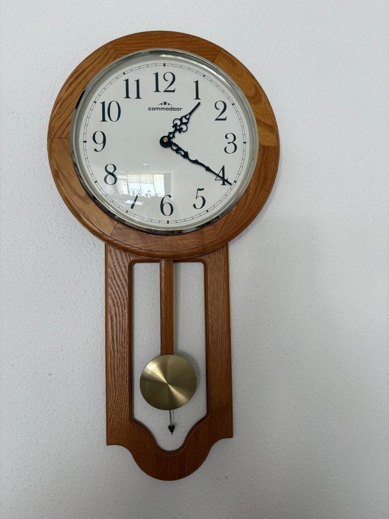 Commodoor wandklok met slinger, Ophalen, Gebruikt, Analoog, Wandklok