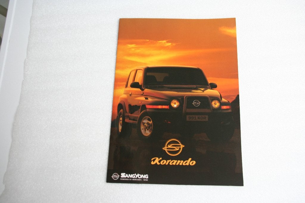 Folder SsangYong Korando + tech specificaties (08-1999) (18), Ophalen of Verzenden, Nieuw, Overige merken