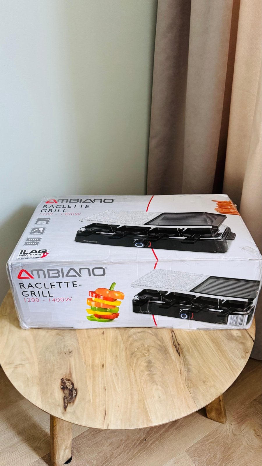 Ambiano Raclette-Grill 1200-1400W - Nieuw in doos, Ophalen, Nieuw