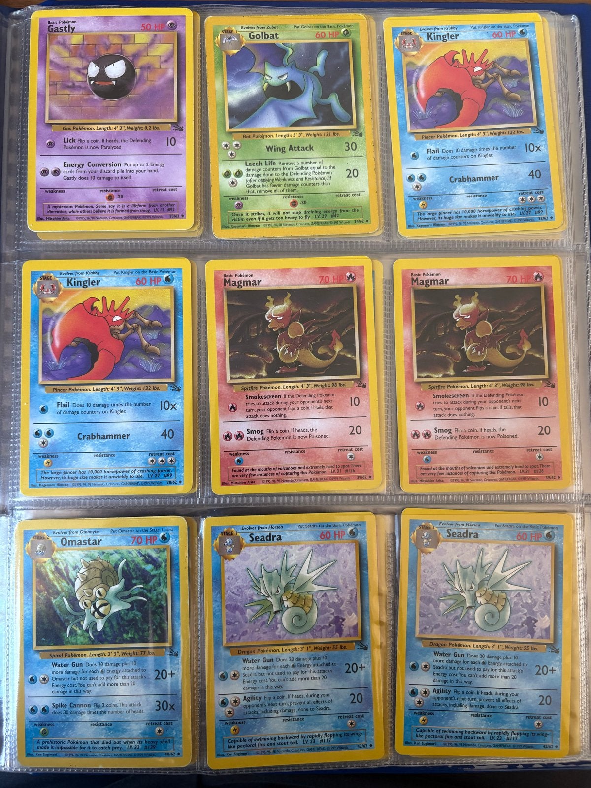 Vintage Pokémon Kaarten Verzameling  - Fossil, Ophalen of Verzenden, Gebruikt, Meerdere kaarten