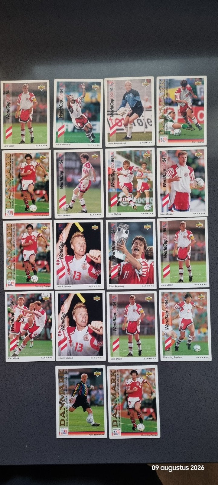 Upper Deck Voetbalkaarten Denemarken 1993/1994, Ophalen of Verzenden, Buitenlandse clubs, Poster, Plaatje of Sticker