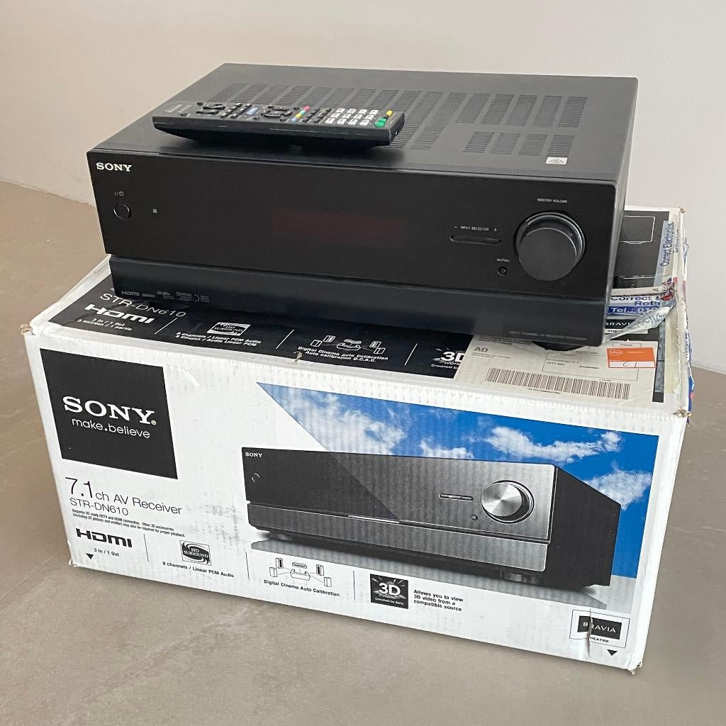 Sony STR-DN610 receiver, 7.1 channels, Ophalen, Gebruikt, 60 tot 120 watt, Sony