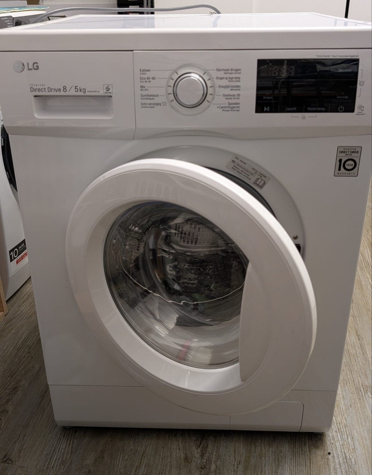 LG Direct Drive 8/5kg Wasmachine - Zo goed als nieuw, Ophalen, Wolwasprogramma, Zo goed als nieuw, Voorlader