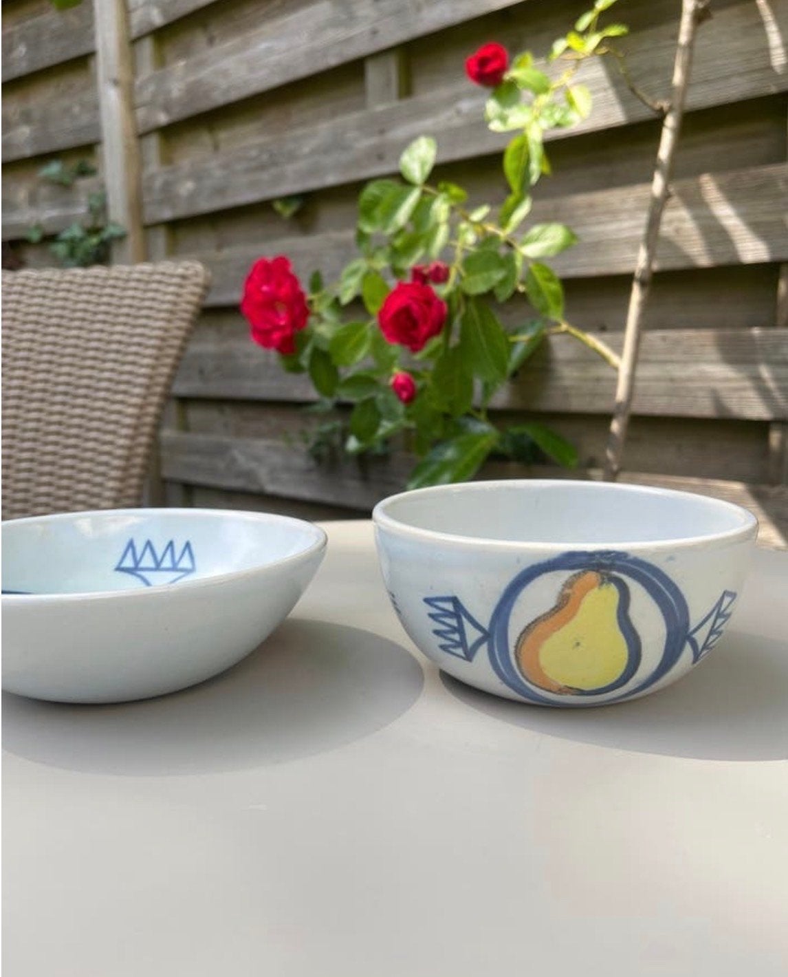 Vintage Buchan Portobello Schalen - Fruitmotief Schots Aarde, Antiek en Kunst, Ophalen of Verzenden