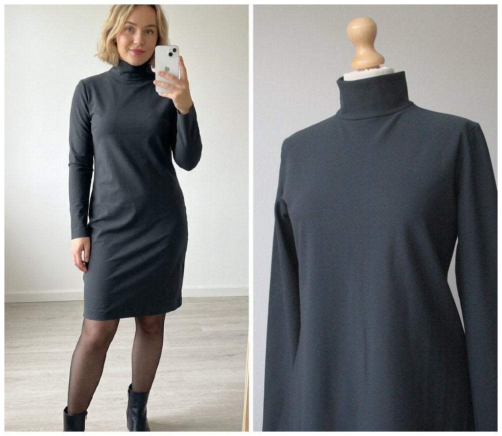 Woman by Earn - prachtige travel jurk - grijs - maat 38, Maat 38/40 (M), Verzenden, Woman by Earn, Zo goed als nieuw