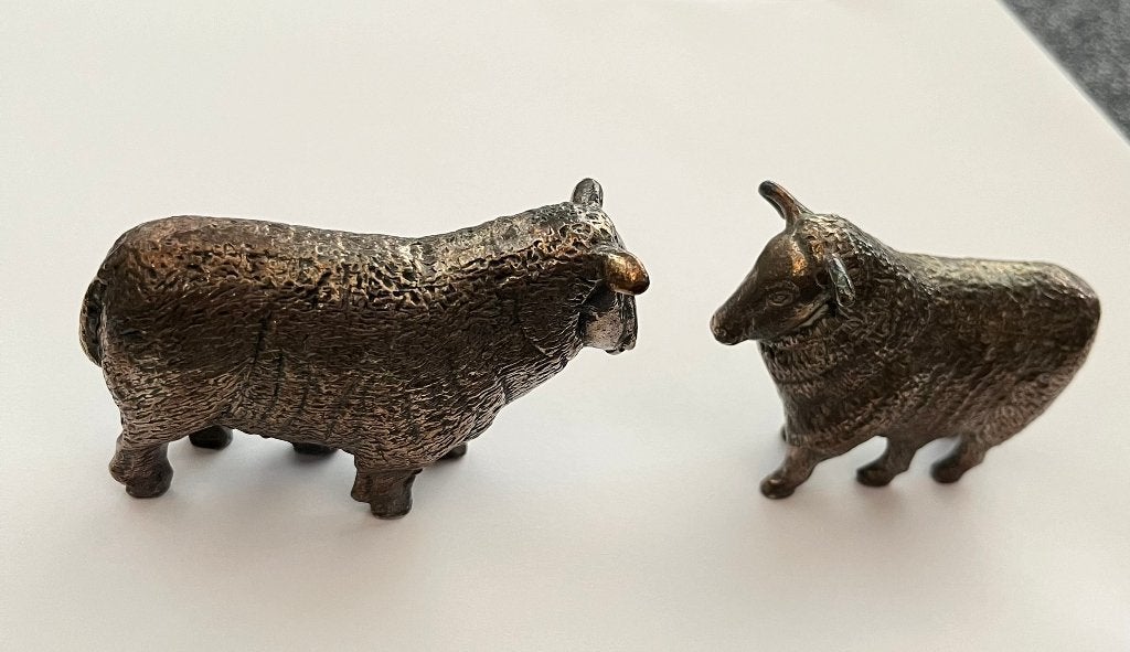 Twee beeldjes, Schaap met de 5 poten, Ophalen, Gebruikt, Dier