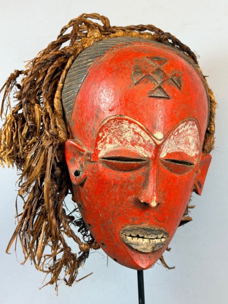 260309 oud Afrikaans Mwana Pwo Chokwe masker uit Congo., Ophalen of Verzenden