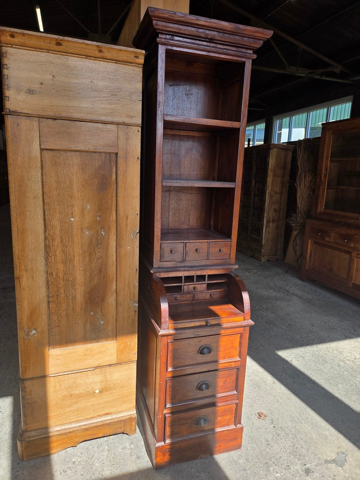 prachtige secretaire ~ boekenkast ~ kantoorkast, Ophalen, 5 laden of meer, 50 tot 100 cm, X