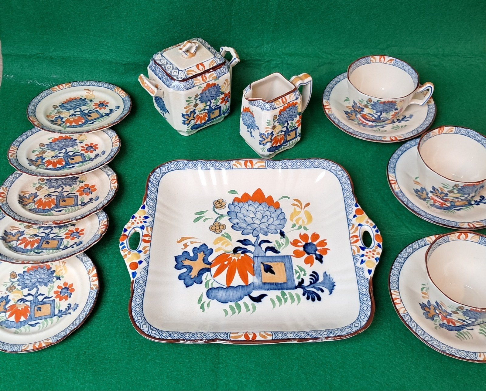 Antiek Mason's Servies (100+ jaar oud) - Jardiniere Pattern, Ophalen of Verzenden