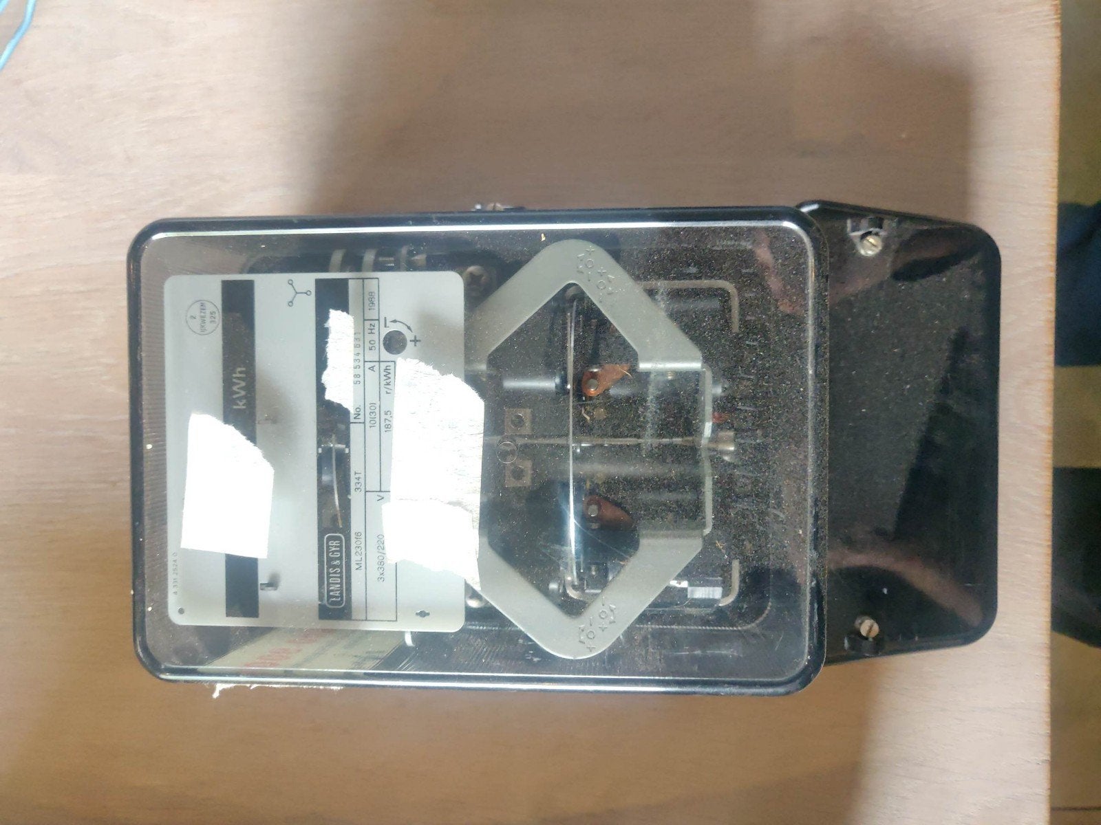 Analoge electriciteitsmeter PNEM Enexis kWh Draaistroommeter, Ophalen, Zo goed als nieuw, Elektriciteit