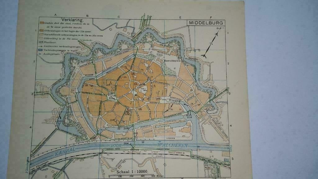 34  / Middelburg  Litho 1917, Ophalen of Verzenden