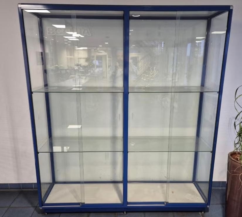 Vitrinekast Gebruikt 180cm Breed, Huis en Inrichting, Kasten | Vitrinekasten, Gebruikt, 150 tot 200 cm, 150 tot 200 cm, 25 tot 50 cm