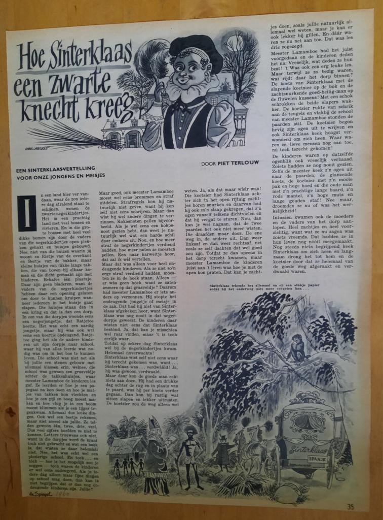 Hoe Sinterklaas een zwarte knecht kreeg, Boeken, Tijdschriften en Kranten, Gelezen, Overige typen, Ophalen of Verzenden