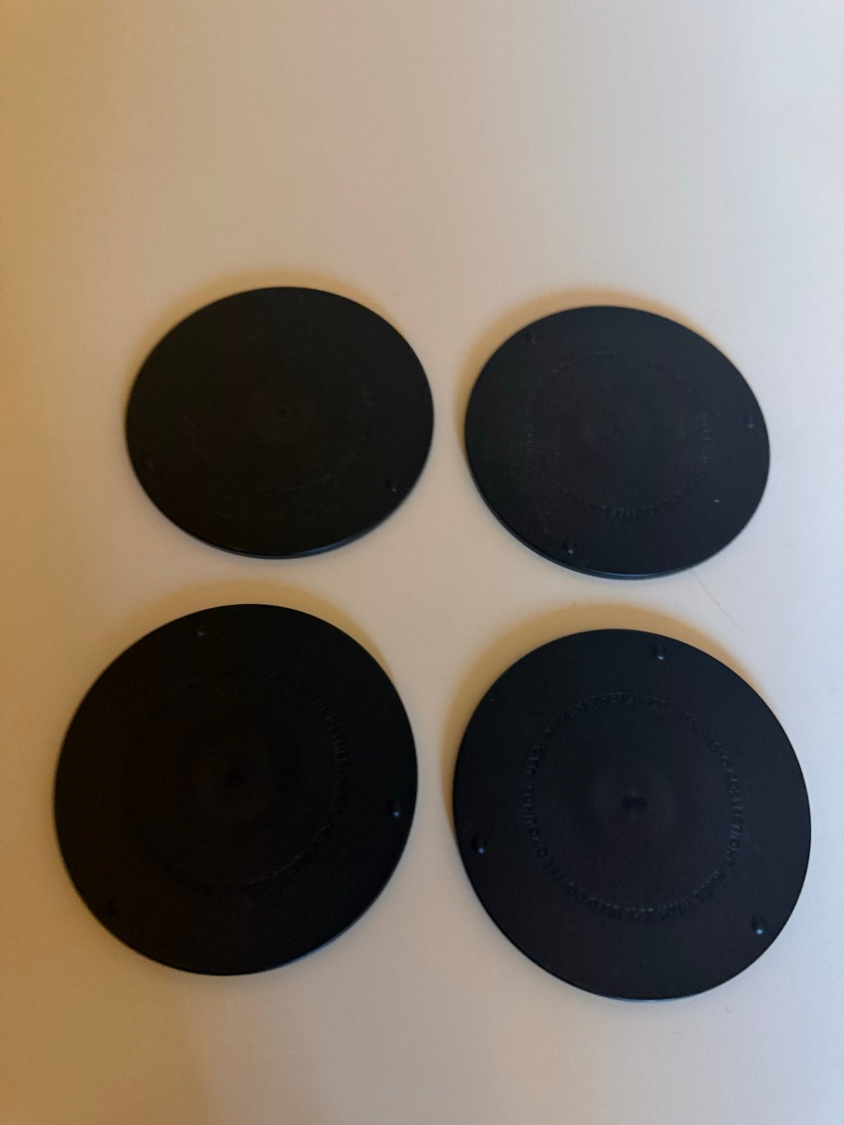 Nespresso onderzetters - set van 4, Overige typen, Verzenden, Zo goed als nieuw, Zwart