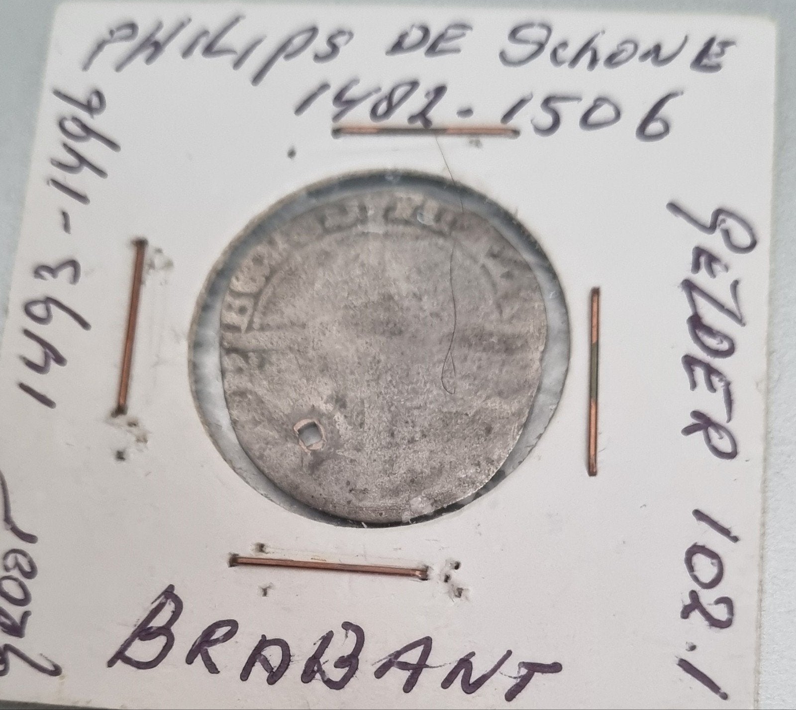 Zilveren Groot van Filips de Schone, Brabant (1493-1496), Postzegels en Munten, Munten | Nederland, Vóór koninkrijk, Zilver, Losse munt