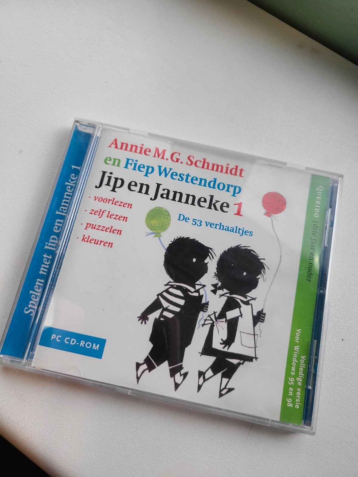 Jip en Janneke 1 PC CD-ROM - Voorlezen, Puzzelen, Kleuren, Spelcomputers en Games, Games | Pc, Puzzel en Educatief, Gebruikt, 1 speler