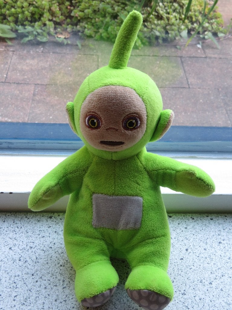 Teletubbie Teletubbies Dipsy uit 2021 Sambro, Groen, Overige typen, Ophalen of Verzenden, Zo goed als nieuw