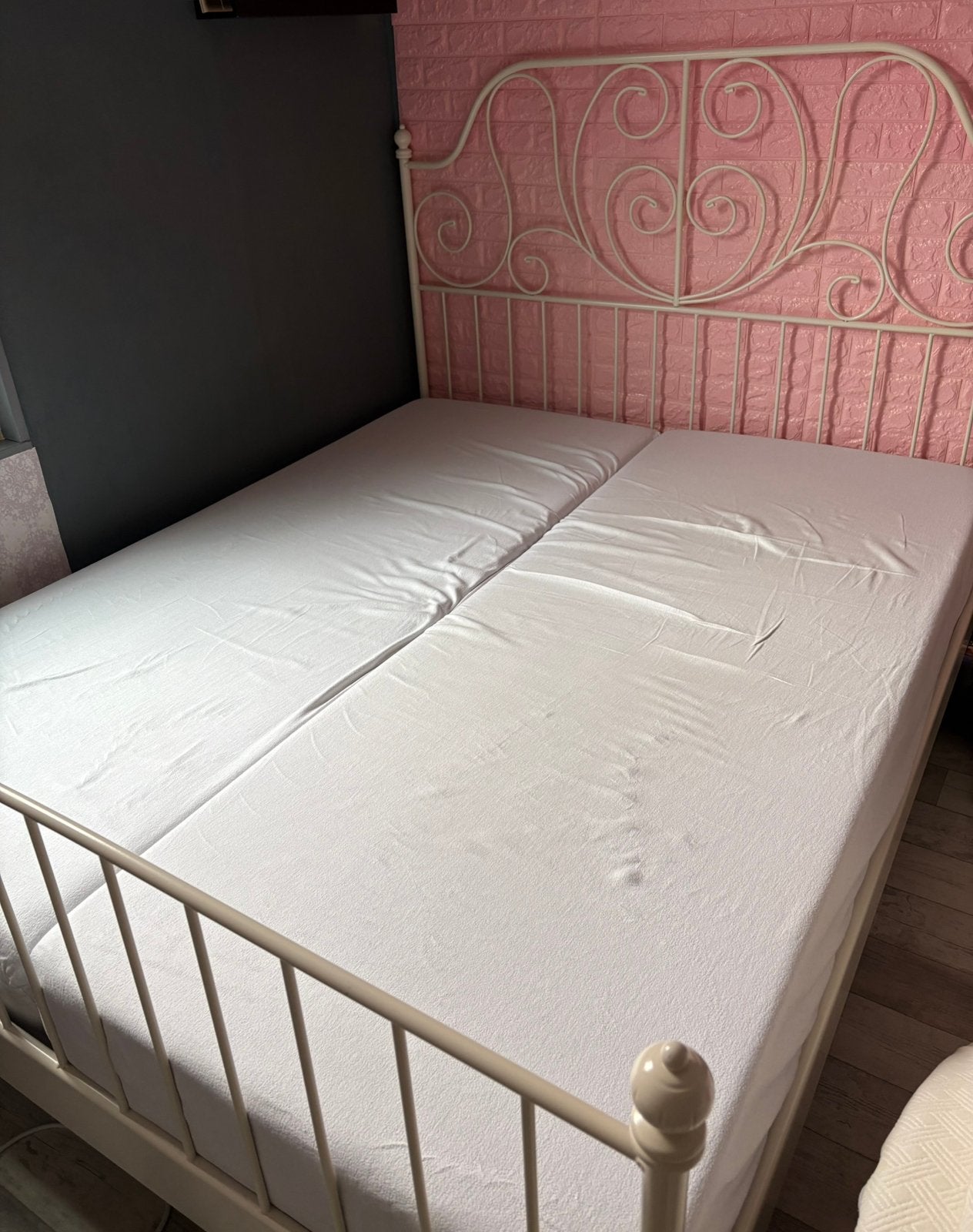 2-persoonsbed met frame, Huis en Inrichting, Ophalen, Zo goed als nieuw, Tweepersoons, 180 cm