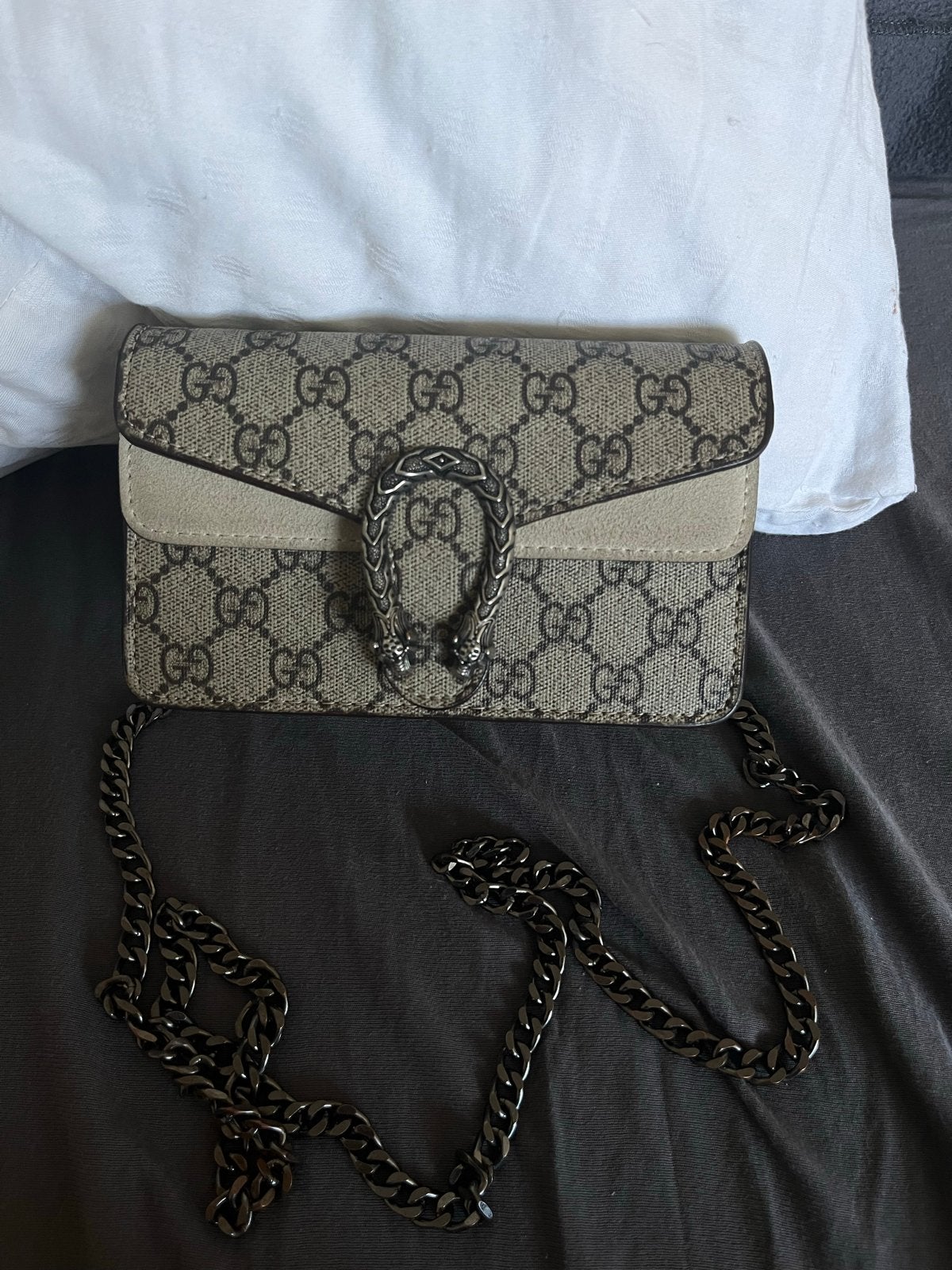 Gucci tas, Ophalen of Verzenden, Zo goed als nieuw, Beige, Schoudertasje
