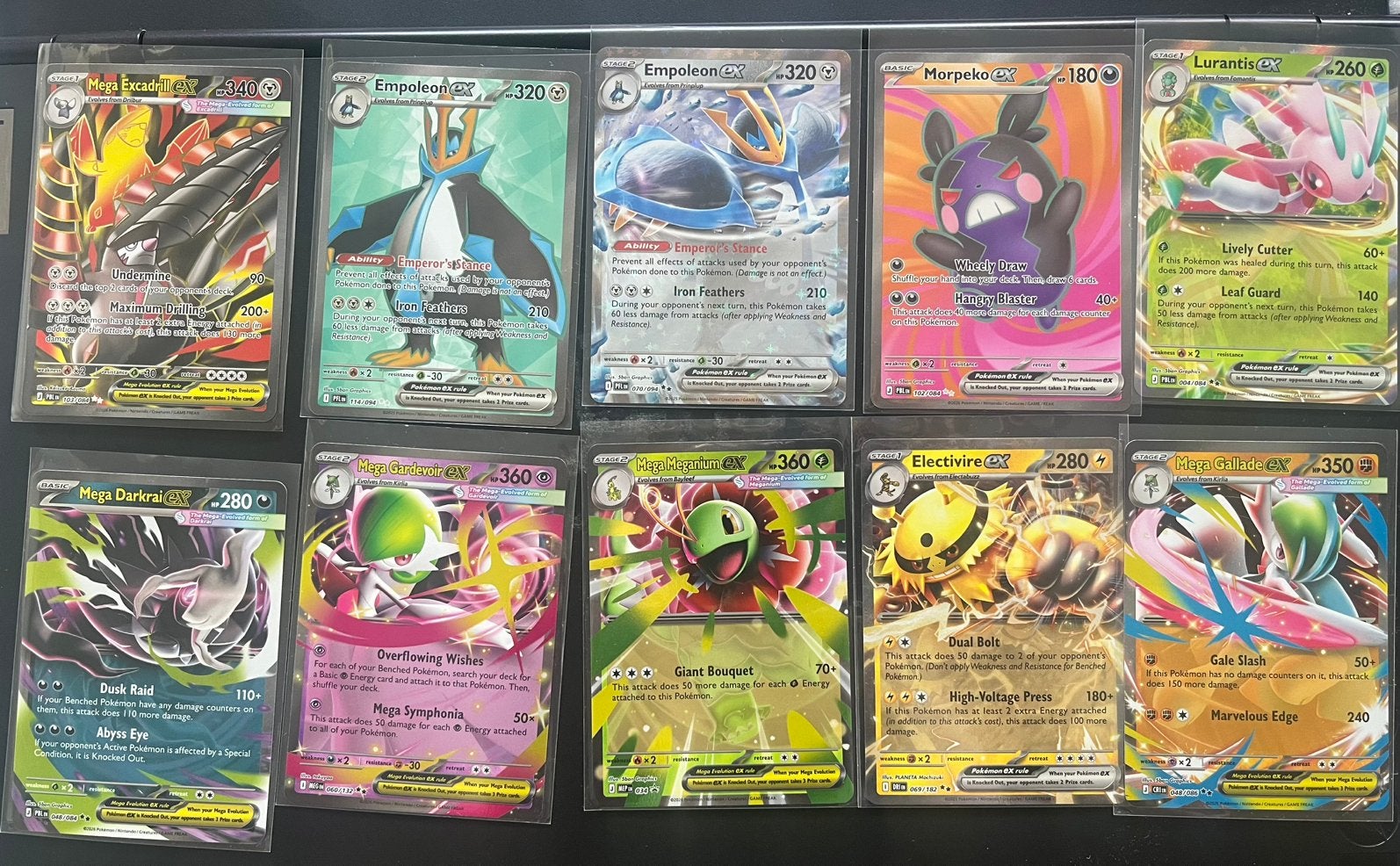 10 ex Pokémonkaarten, Ophalen of Verzenden, Zo goed als nieuw, Meerdere kaarten