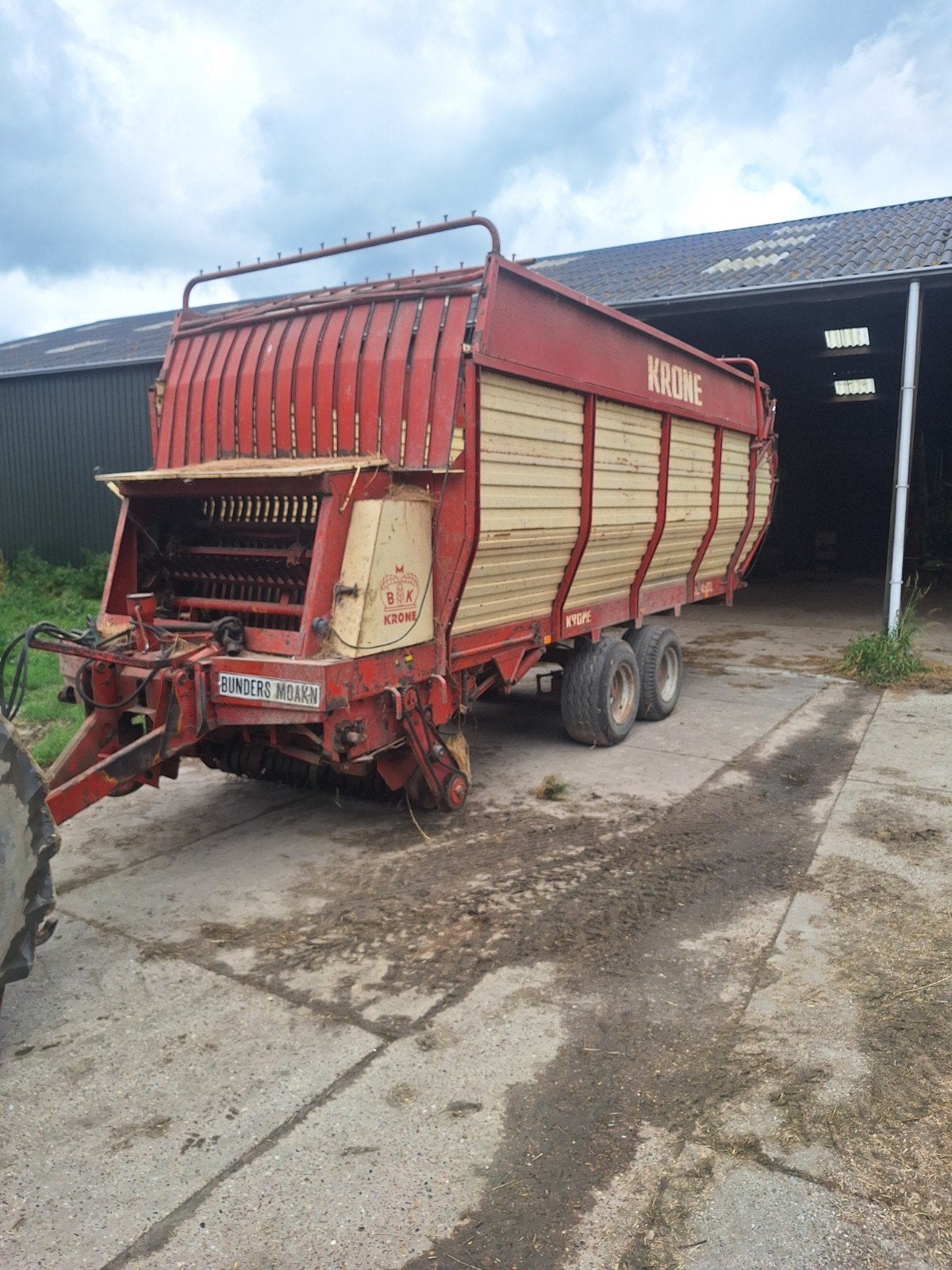 opraapwagen krone hsl 4503, Ophalen, Weidebouw