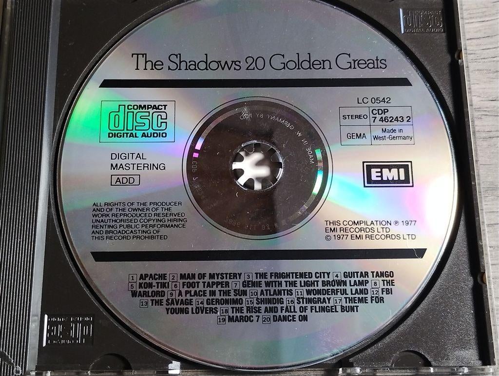 The Shadows - 20 Golden Greats, Ophalen of Verzenden, Gebruikt