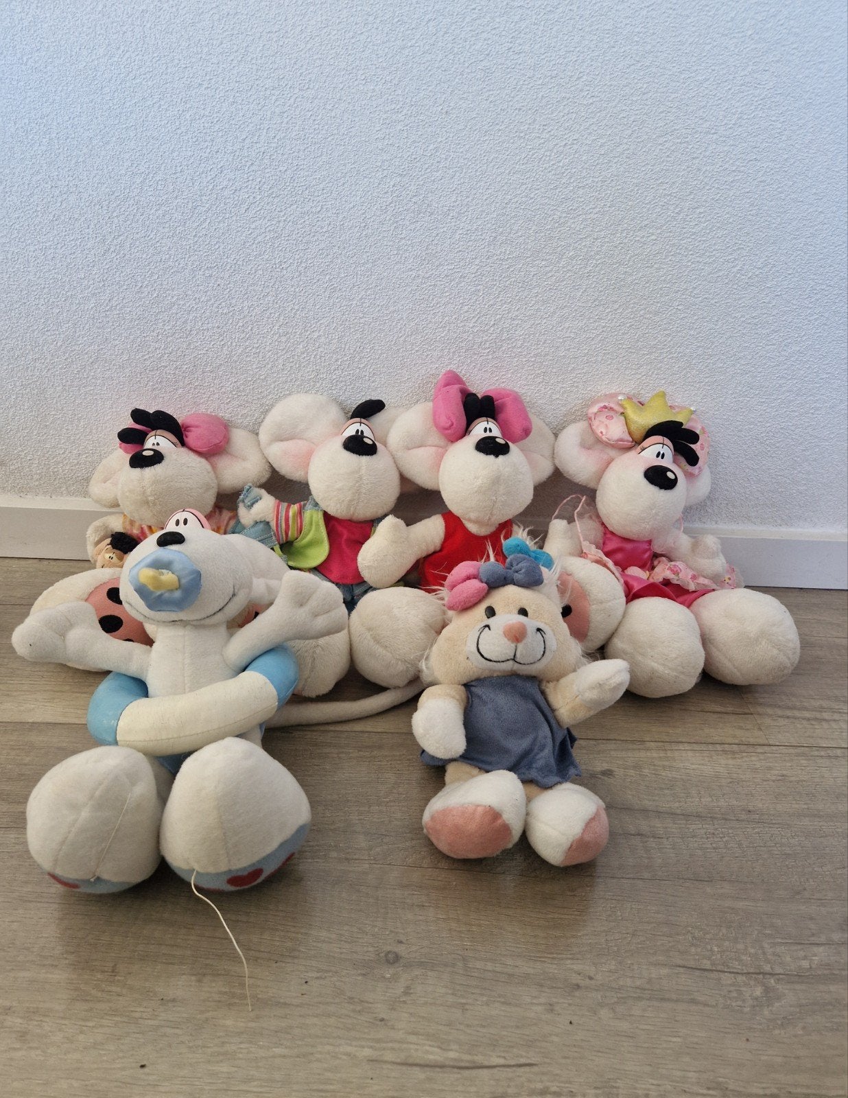 6 diddl diddlina knuffels mimihopps wollywell prinses zwem, Verzamelen, Diddl, Ophalen of Verzenden, Zo goed als nieuw, Knuffel
