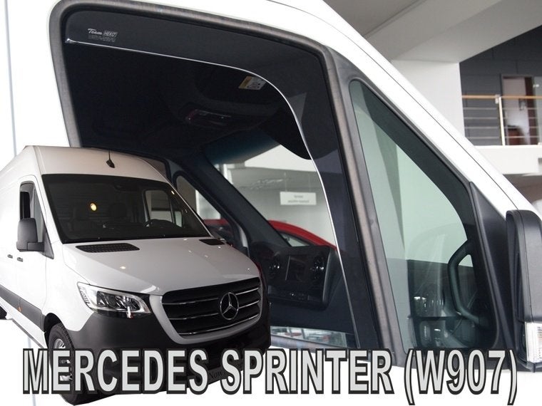 Zijwindschermen Crafter Sprinter visor pasvorm donker getint, Ophalen of Verzenden, Nieuw