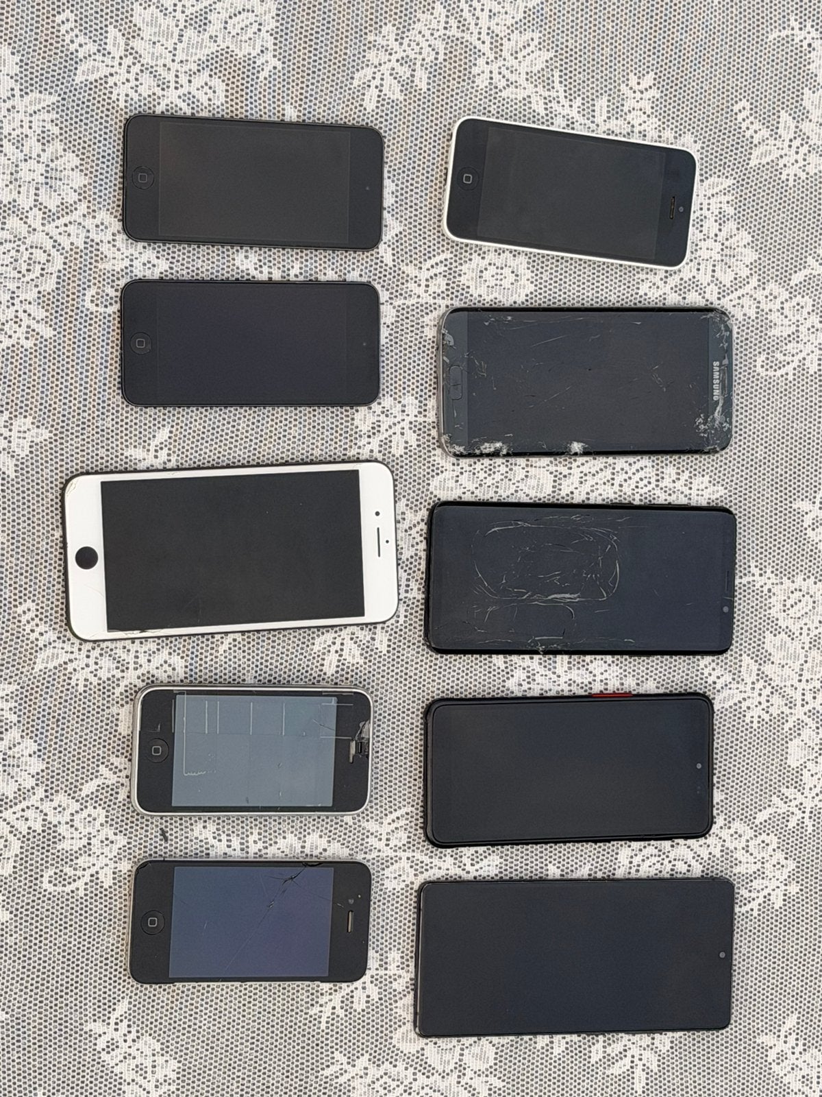 Partij iPhone, iPod en Samsung (10 stuks), Telecommunicatie, Mobiele telefoons | Apple iPhone, IPhone 8 Plus, Zwart, Ophalen of Verzenden