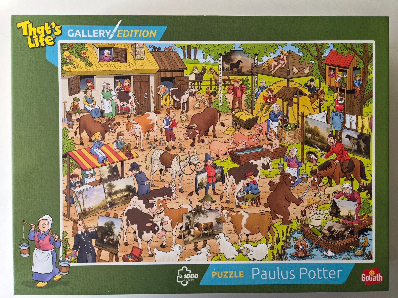That's Life Gallery Edition Paulus Potter 1000 stukjes, Ophalen of Verzenden, 500 t/m 1500 stukjes, Zo goed als nieuw, Legpuzzel