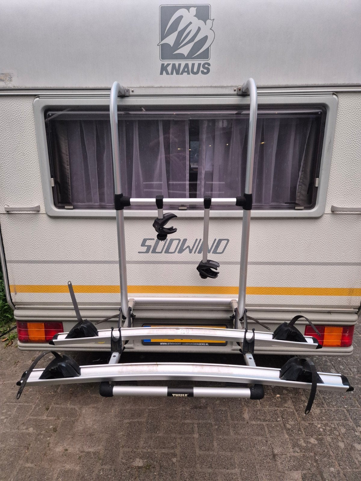 Thule Elite G2 fietsendrager voor achterop caravan, Caravans en Kamperen, Ophalen, Zo goed als nieuw