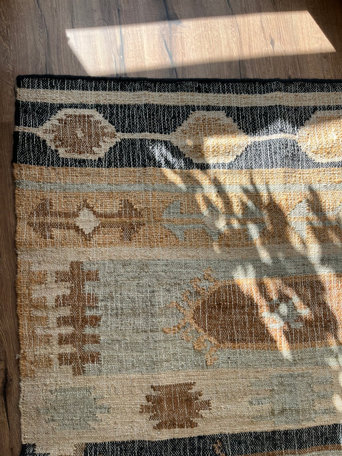 Jute vloerkleed india 240x150cm, Huis en Inrichting, Stoffering | Tapijten en Kleden, Ophalen of Verzenden, Beige, Rechthoekig