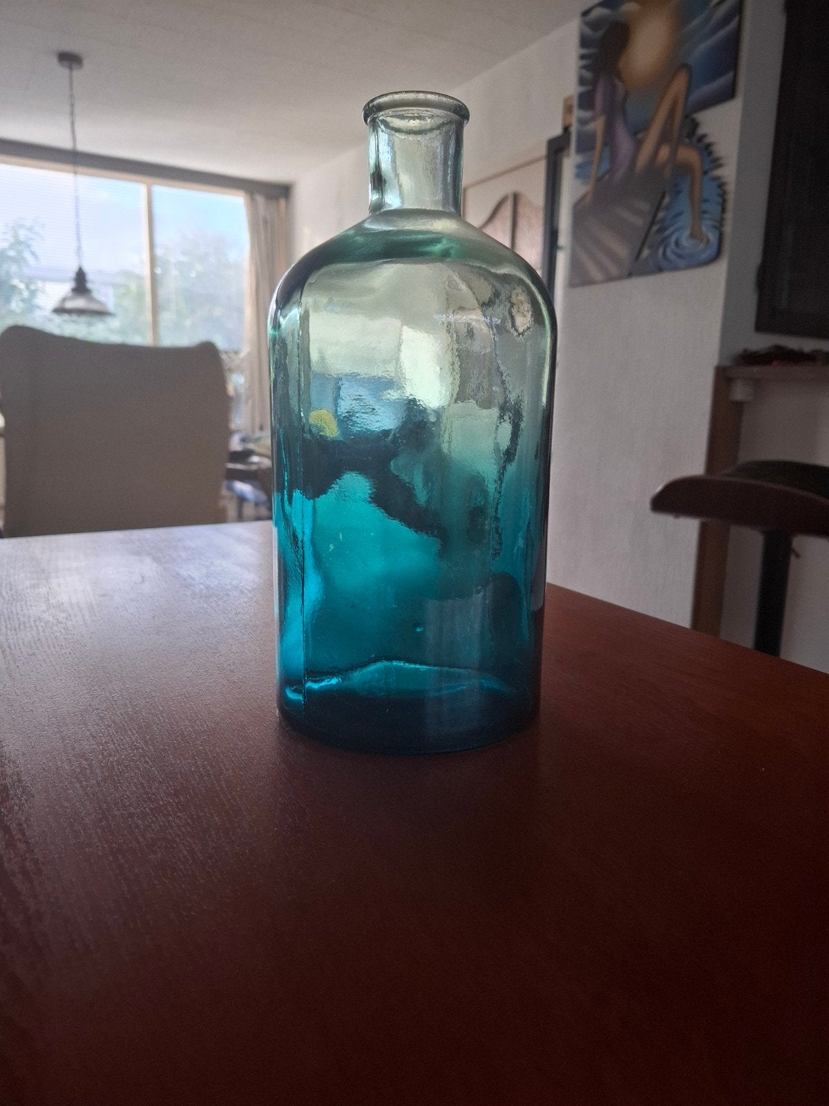 decoratieve glazen fles of vaas, Overige kleuren, Nieuw, Ophalen of Verzenden, Glas