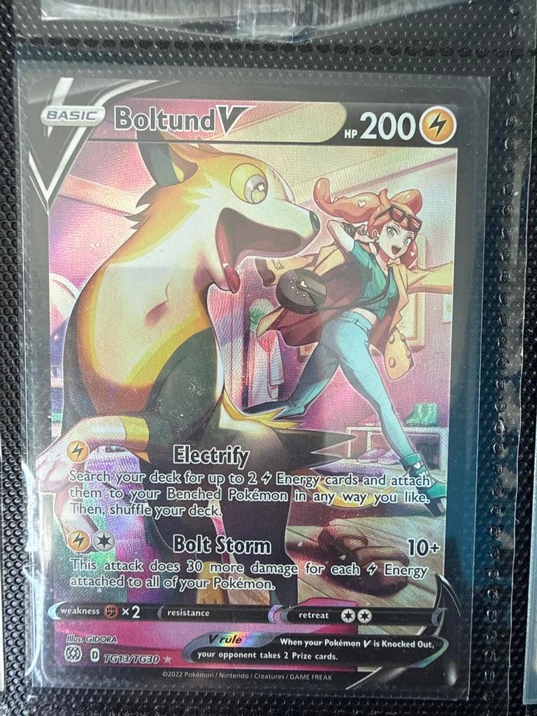 Pokémon Kaart Boltund V TG13/TG30 - Zo goed als nieuw, Ophalen of Verzenden, Zo goed als nieuw, Losse kaart, Foil