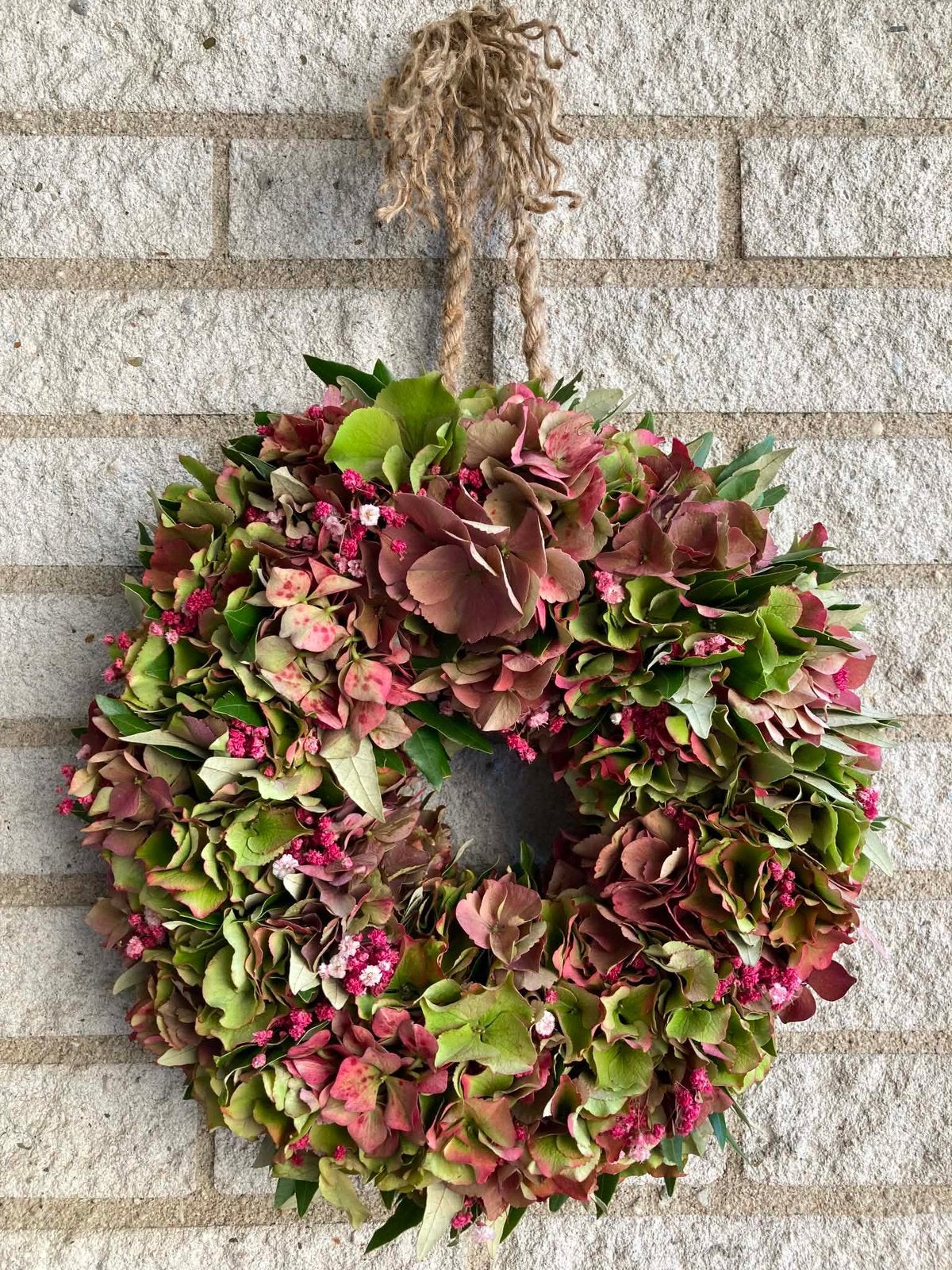 Krans van Hortensia, 30 cm, Krans, Nieuw, Ophalen of Verzenden