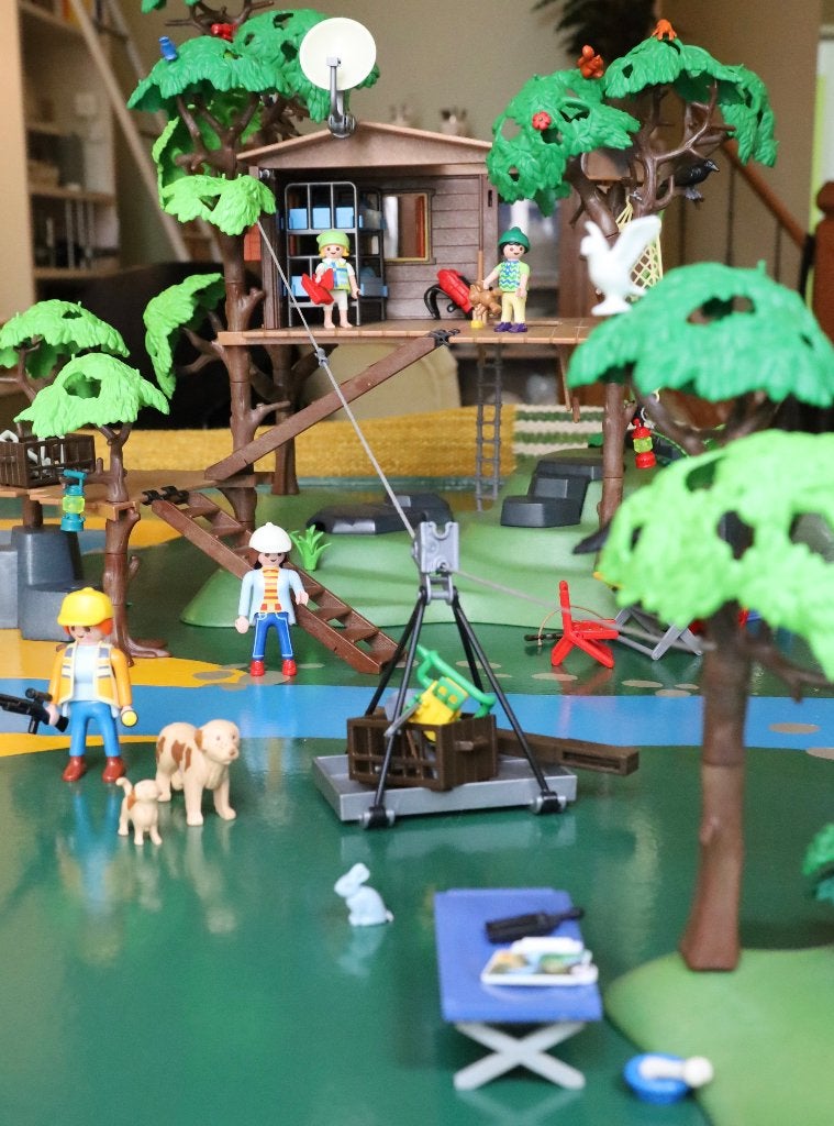 Playmobil 3217 Expeditiekamp Met Boomhut, Wild life, Gebruikt, Gebouw, Complete set