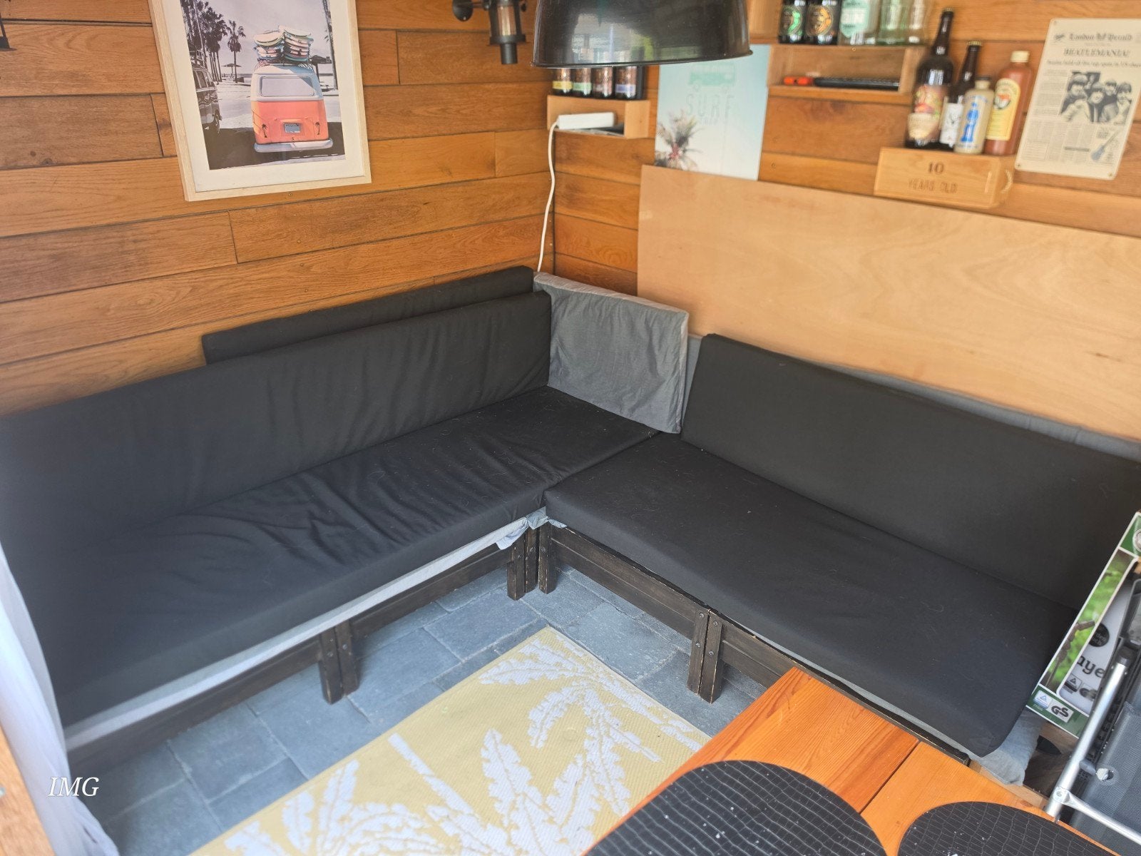 Modulaire 5-delige loungeset met kussens, Tuin en Terras, Ophalen, 5 zitplaatsen, Gebruikt, Loungeset