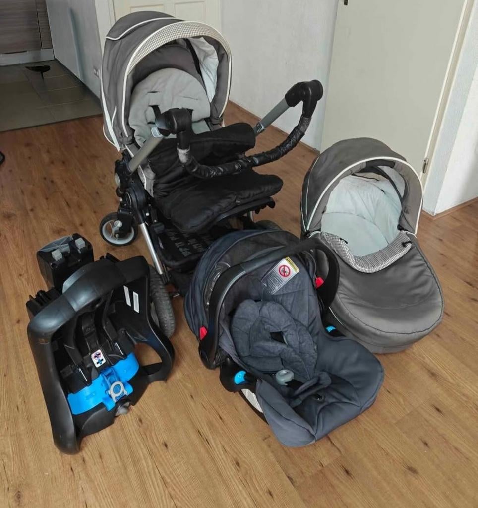 Premium Teutonia 3 in 1 stroller with baby coat,maxi cosy, Kinderen en Baby's, Kinderwagens en Combinaties, Overige merken, Ophalen of Verzenden