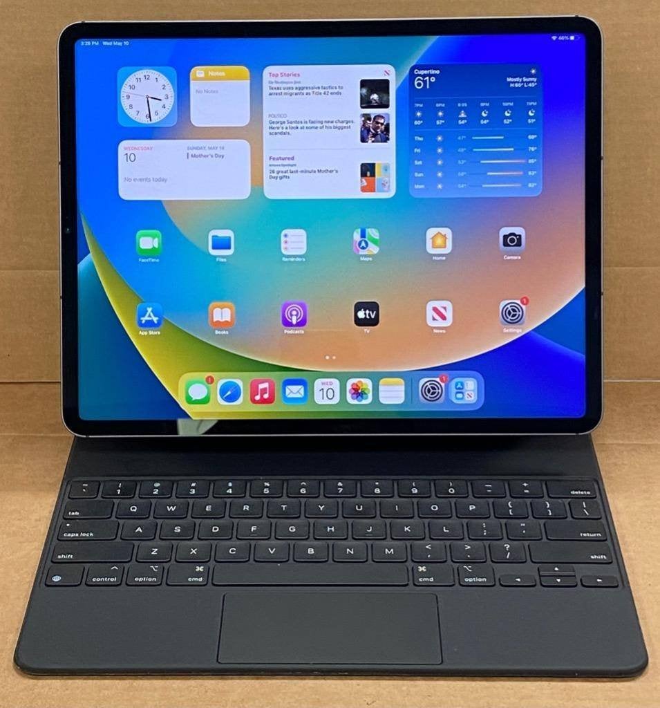 iPad 12.9 5th Gen (M1)  + Magic Keyboard + Apple Pencil Pro, Computers en Software, Ophalen, Apple iPad, 12 inch, Zo goed als nieuw