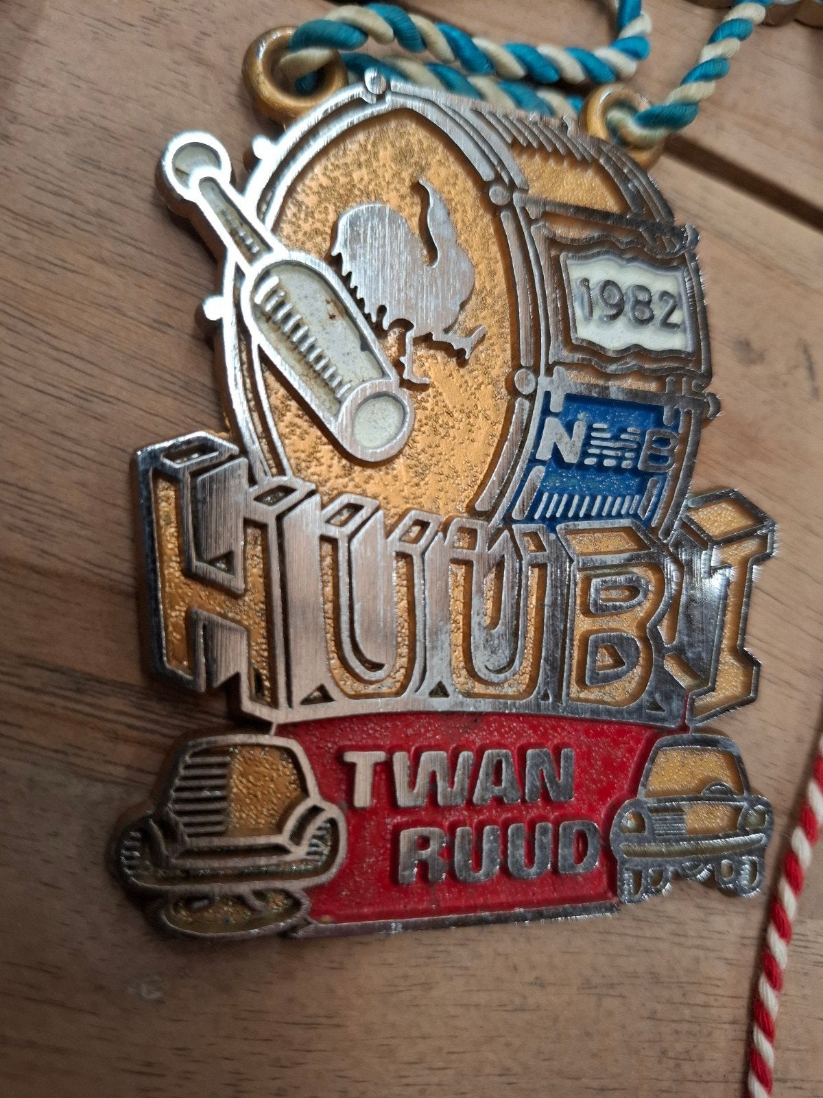 Carnavalsmedaille 1982 "Huub Twan Ruud", Verzamelen, Ophalen of Verzenden, Gebruikt
