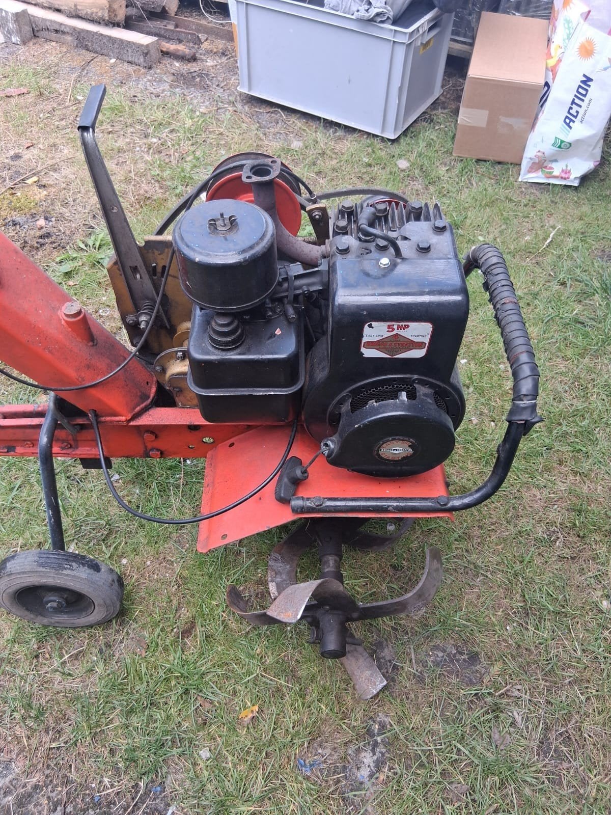 Norlett tuinfrees met Briggs & Stratton 5 pk motor, Ophalen, Grondbewerking