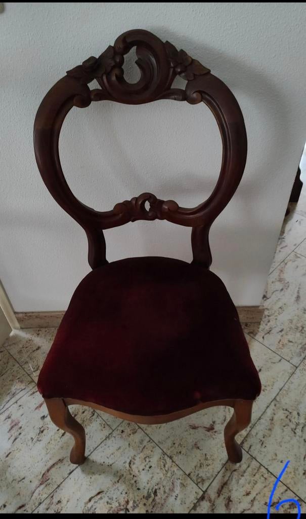 6 antieke stoelen ZES stuks!!!, Ophalen