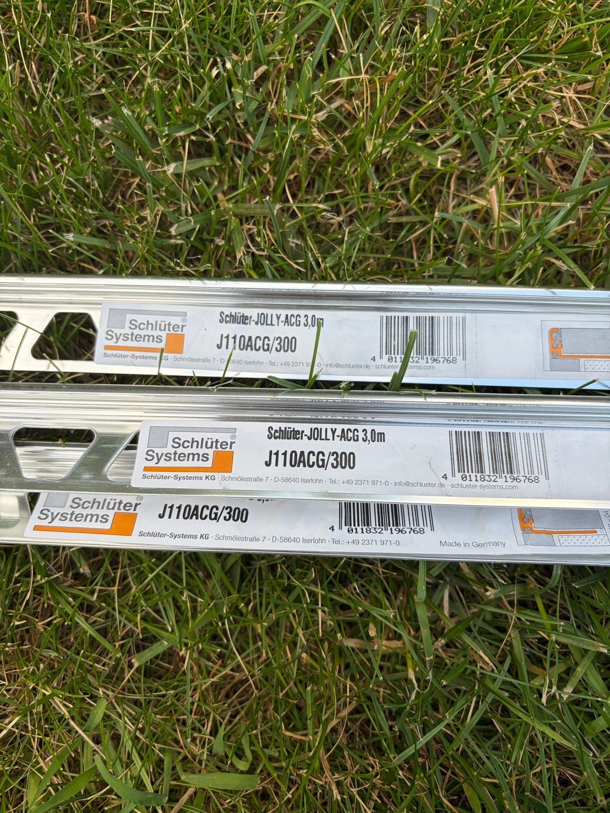 10.6m Schlüter JOLLY tegelafwerkingsprofielen., Doe-het-zelf en Verbouw, Tegels, Ophalen, Overige typen, Nieuw, Minder dan 20 cm