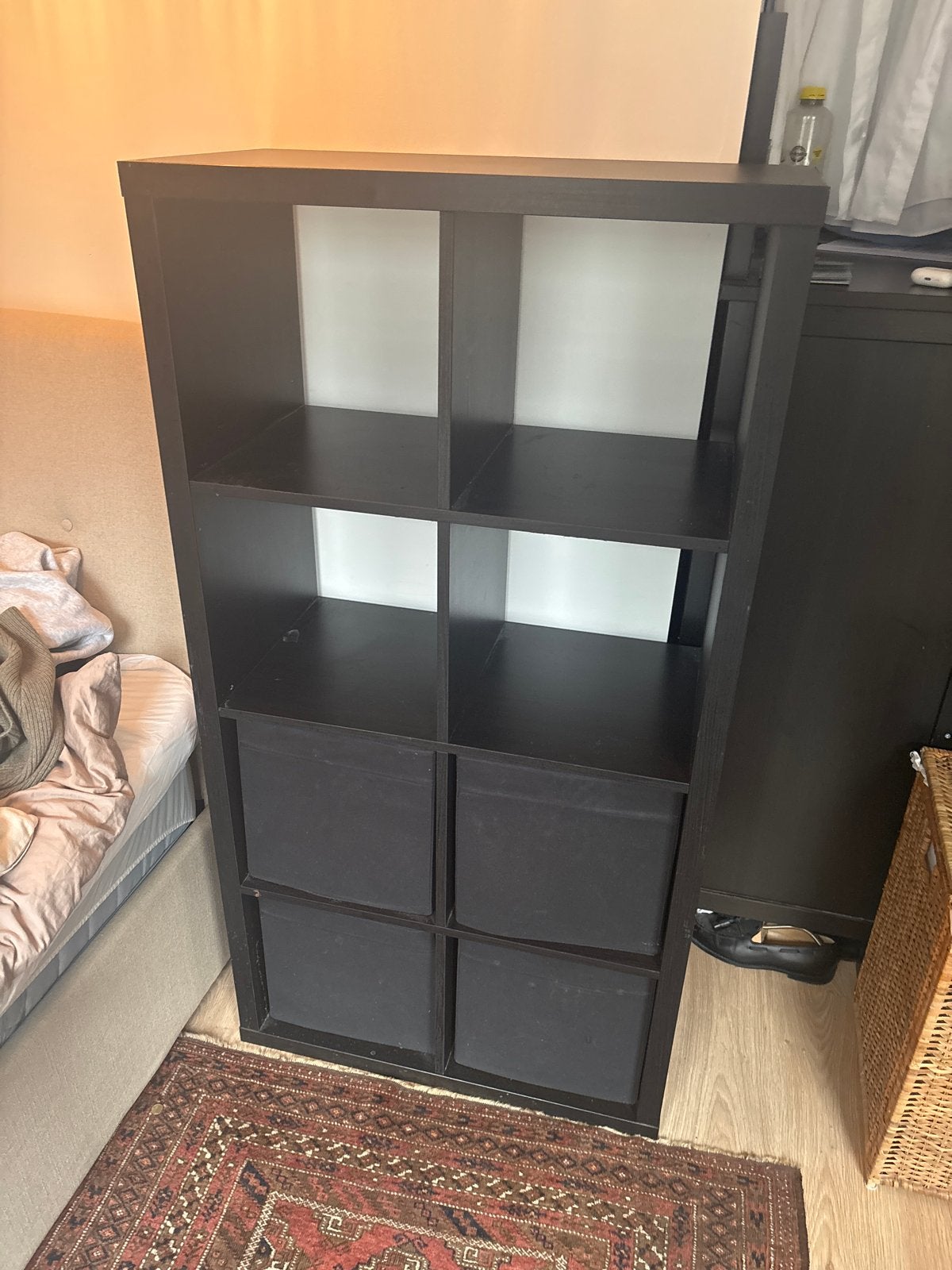 Ikea Kallax kast met 4 opbergmanden, Ophalen, Gebruikt