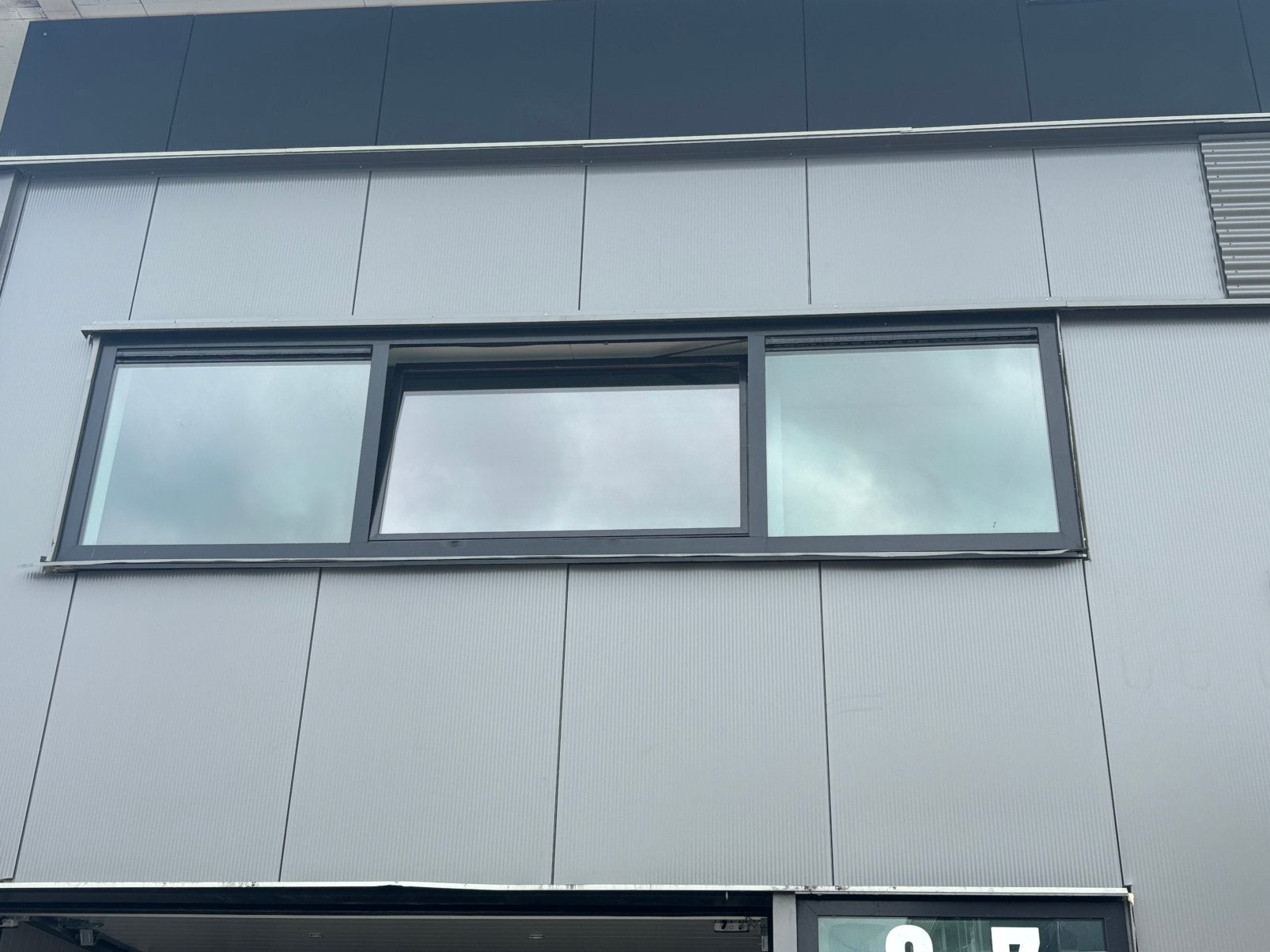 Draai kiep kozijn ral 7016 aluminium, Ophalen, Gebruikt, Aluminium, Inclusief glas