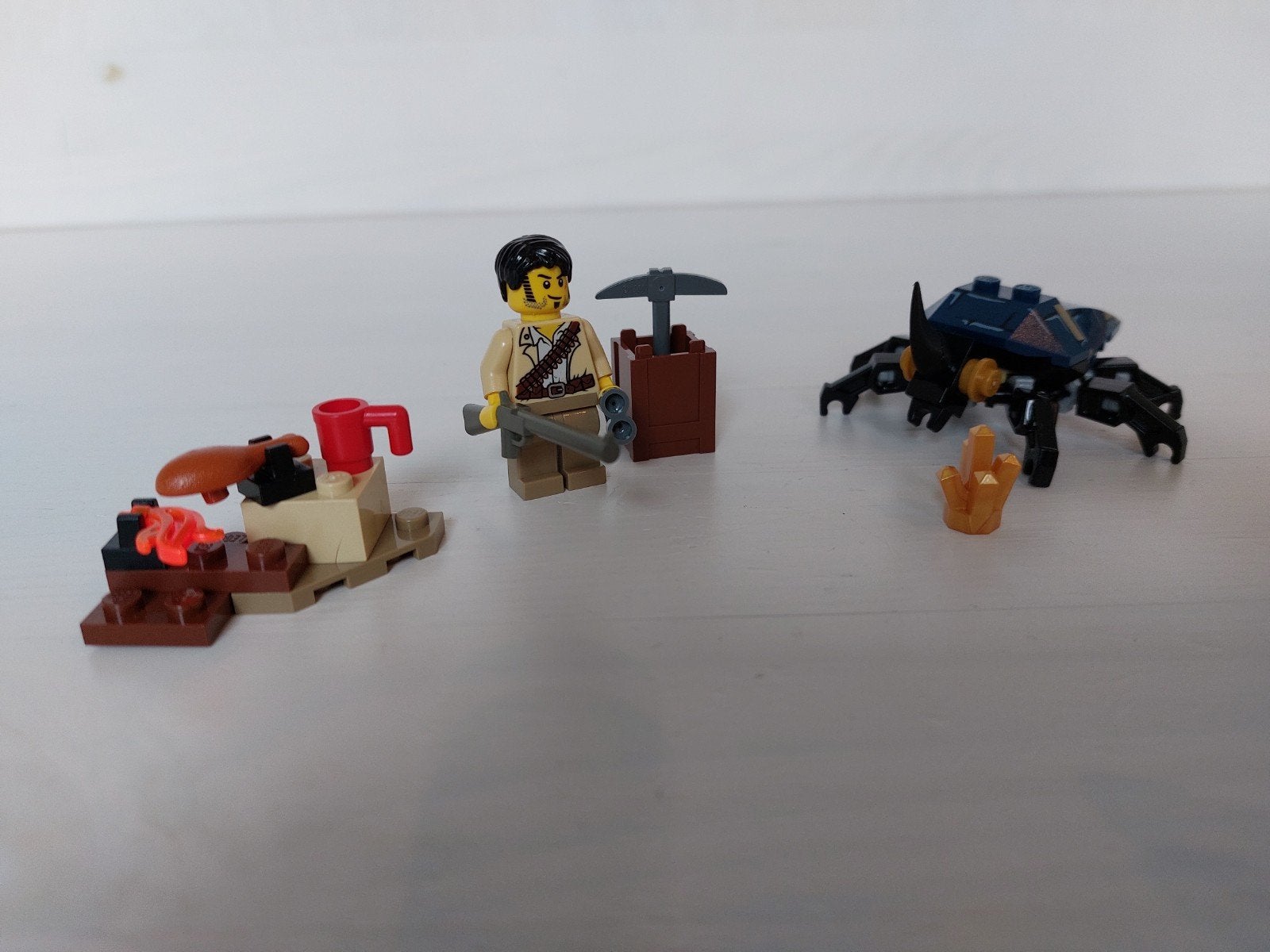 Lego Pharaoh's Quest 7305: Scarab Attack met minifiguur, Lego, Ophalen of Verzenden, Zo goed als nieuw, Complete set